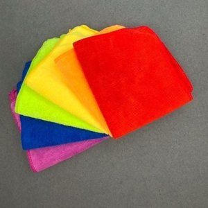 Rainbow Microfiber Cloths Cleaning Art Teacher BTS Classroom School